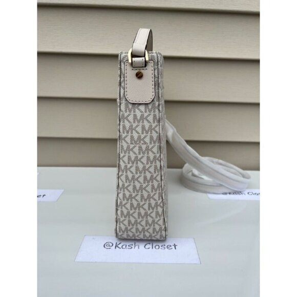 Michael Kors crossbody messenger bag MK signature large jetset bag light cream - Picture 3 of 10